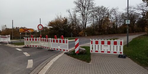 Sperrung Geh- und Radweg